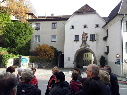 Bludenz-Oberes Tor Friedrich mit der leeren Tasche